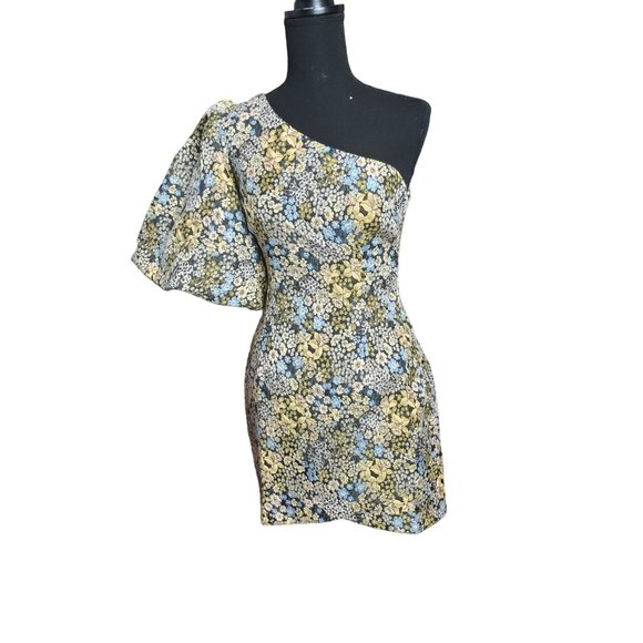 Atoir Dare To Love Dress Cameo Bloom Puff Sleeve Off Shoulder Women's Size 4 - Picture 1 of 12